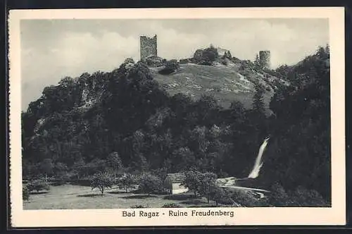 AK Bad Ragaz, Burgruine am Freudenberg