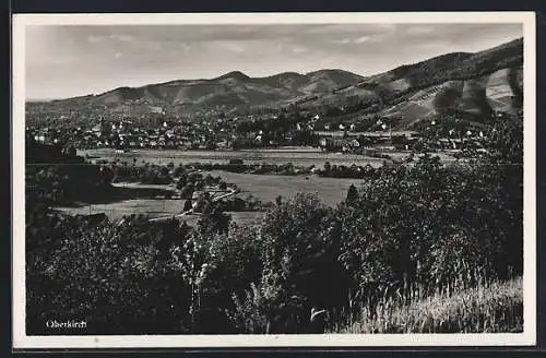 AK Oberkirch / Baden, Teilansicht mit Landschaftspanorama