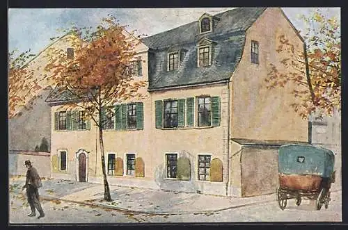 AK Weimar / Thüringen, am Schiller-Haus