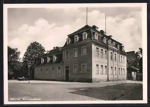 AK Weimar / Thüringen, Partie am Wittumspalais