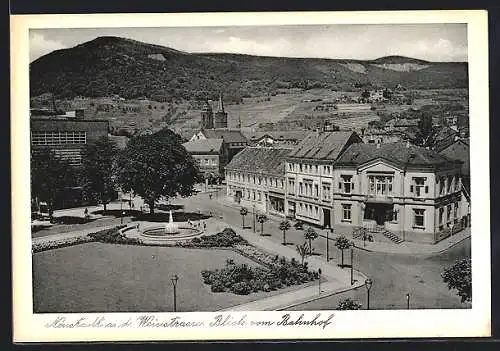 AK Neustadt / Weinstrasse, Teilansicht vom Bahnhof aus gesehen