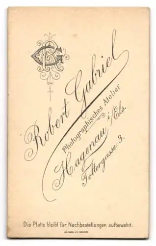 Fotografie Robert Gabriel, Hagenau i. Els., Foltergasse 3, Junger Soldat des 137. Regiments in Uniform