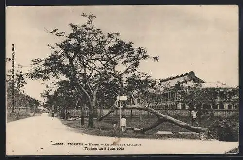 AK Hanoi, Typhon du 9 Juin 1903, Entree de la Citadelle