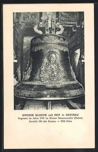 AK Herisau, Grosse Glocke seit 1807