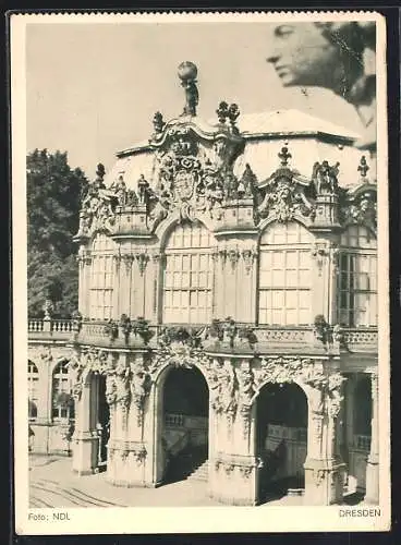 AK Dresden, Partie am Zwinger