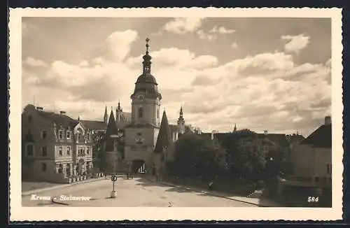 AK Krems, Strassenpartie mit Steinertor