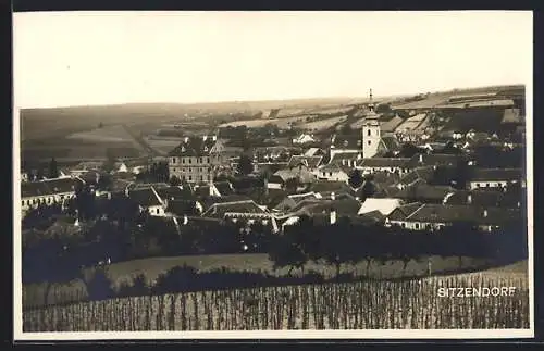 AK Sitzendorf, Gesamtansicht mit der Kirche