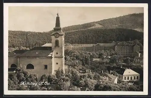 AK Kalksburg /N. Öst., Ortspartie mit Kirche