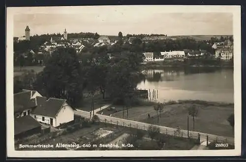 AK Allensteig /N.-Oe., Teilansicht mit Kirche