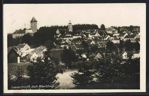 AK Allentsteig, Teilansicht mit Burg