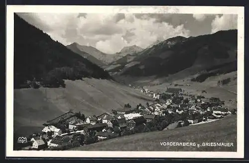 AK Vordernberg, Teilansicht gegen Griesmauer