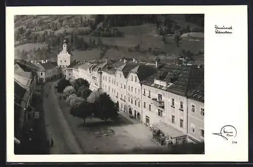 AK Gmünd /Kärnten, Strassenpartie mit Tor