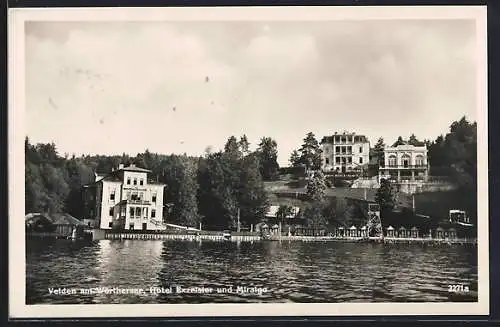 AK Velden am Wörthersee, Hotel Exzelsior und Miralgo