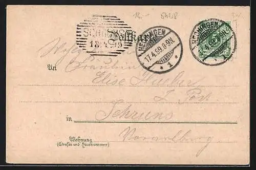Lithographie Hohenzollern, Burghof, Thorturm und Adlerthor