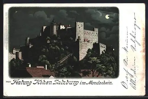 Lithographie Salzburg, Festung Hohensalzburg