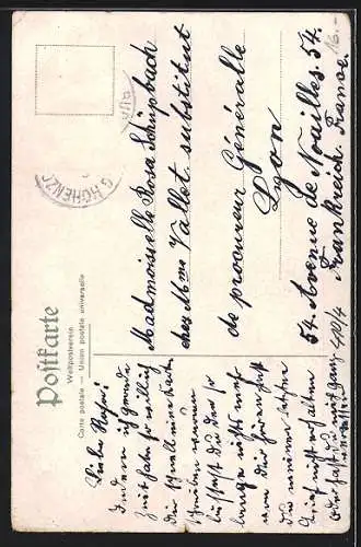 Lithographie Burg Hohenzollern