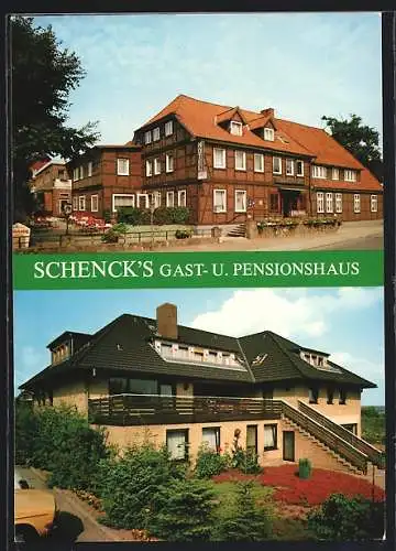 AK Amelinghausen /Lüneburger Heide, Schenck`s Gasthaus ADAC Hotel, Aussenansichten