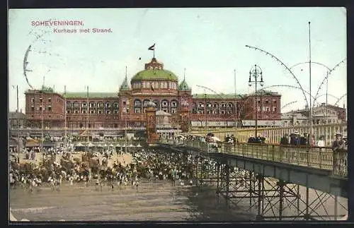 AK Scheveningen, Kurhaus met Strand