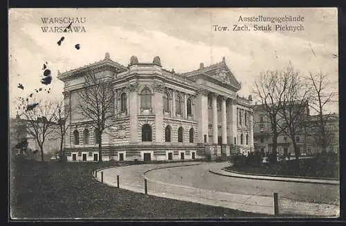 AK Warschau, Ausstellungsgebäude