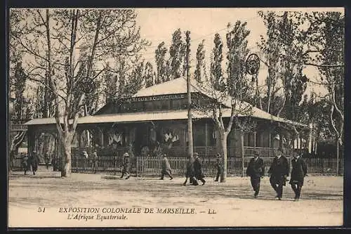 AK Marseille, Exposition coloniale 1922, L` Afrique Equatoriale