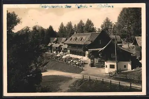 AK San Vigilio, Albergo Drassl mit Gartenterrasse