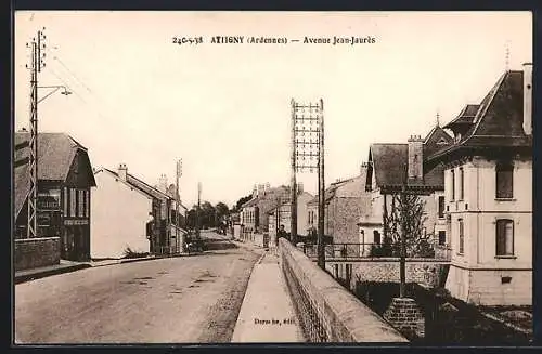 AK Attigny, Avenue Jean-Jaures, Ardenne