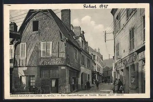 AK St-Aignan-sur-Cher, Rue Constant-Ragot, Geschäfte