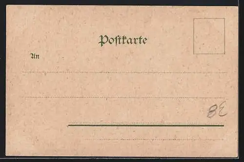 Lithographie Metz, Panorama vom Fort St. Quentin aus