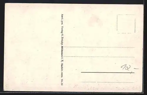 AK Mülhausen-Dornach i. E., Von franz. Artillerie zerschossene Häuser 1914