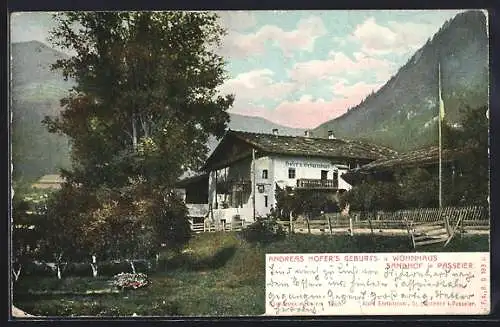 AK St. Leonhard / Passeier, Andreas Hofer's Geburts- und Wohnhaus