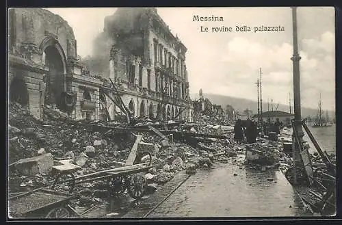 AK Messina, Le rovine della palazzata, Erdbeben