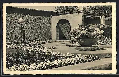 AK Essen, Reichsgartenschau / Ausstellung 1938, Pflanzenschmuckhof in den Gartenhöfen