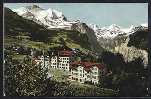 AK Wengen, Ortspartie und die Jungfrau