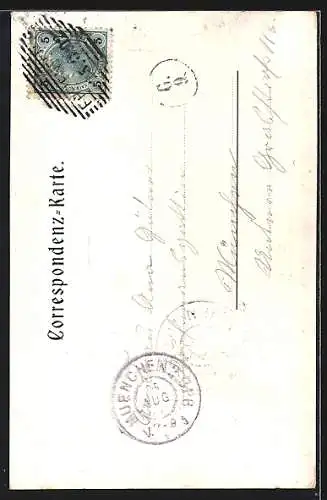 Künstler-AK F.A.C.M. Reisch: Krieger-Denkmal in der Sachsenklemme, errichtet 1902