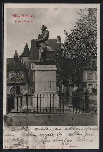 AK Montbéliard, Statue Cuvier