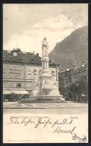 AK Bozen, Denkmal Walter von der Vogelweide