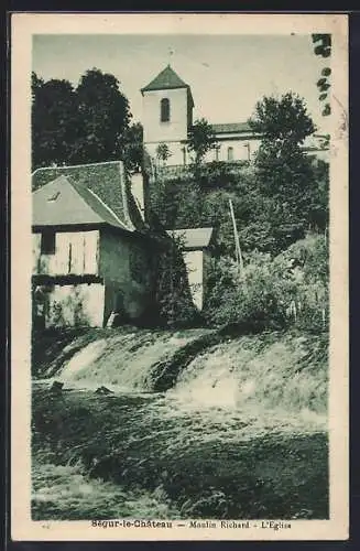 AK Ségur-le-Château, Moulin Richard, L`Église