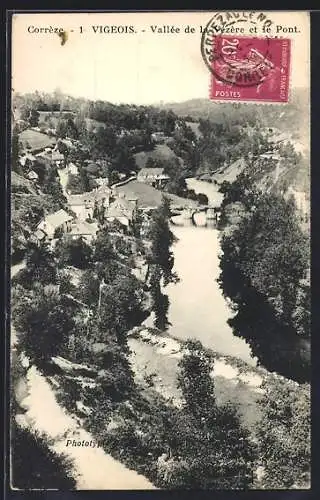 AK Vigeois, Vallée de la Vézère et le Pont