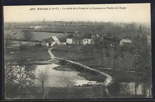 AK Antrain, La vallée de la Roche et le Couesnon au Moulin de l`Angle