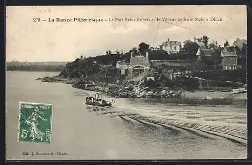 AK Dinan, Le Port Saint-Hubert et le Vapeur de Saint-Malo à Dinan