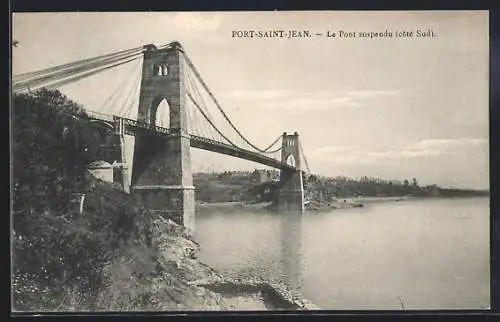 AK Port-Saint-Jean, Le Pont suspendu (côté Sud)