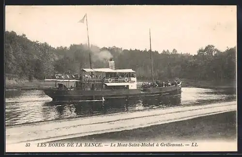 AK Grillemont, Le Mont-Saint-Michel à Grillemont sur la rivière