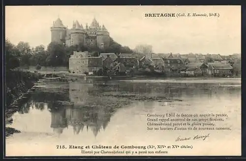 AK Combourg, Étang et Château de Combourg (XIe, XIVe et XVe siècles)