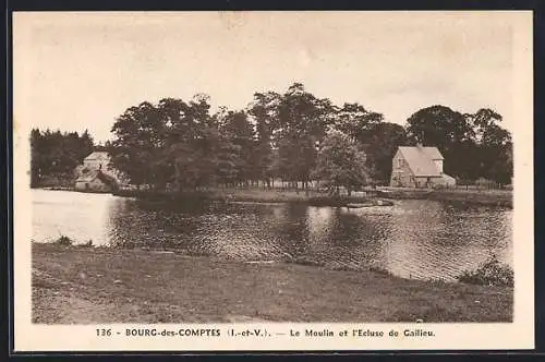 AK Bourg-des-Comptes, Le Moulin et l`Écluse de Galileu