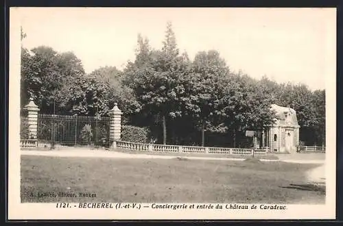 AK Bécherel, Conciergerie et entrée du Château de Caradeuc