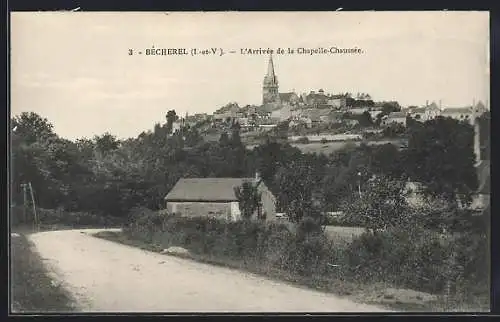 AK Bécherel, L`Arrivée de la Chapelle-Chaussée