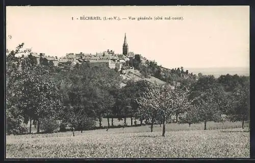 AK Bécherel, Vue générale côté sud-ouest