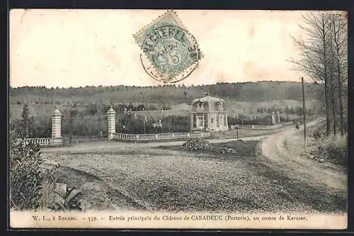 AK Caradeuc, Entrée principale du Château (Poterie) au comte de Kernier