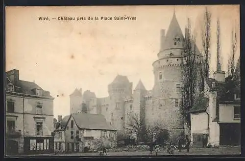 AK Vitré, Château pris de la Place Saint-Yves