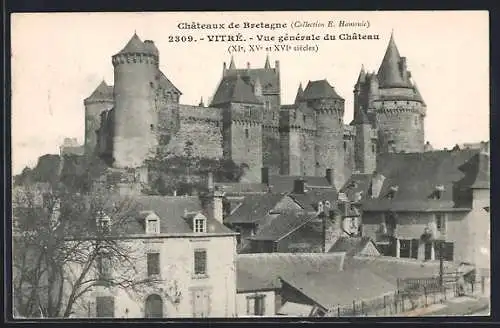 AK Vitré, Vue générale du Château (XIe, XVe et XVIe siècles)